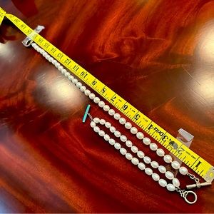 Slane and Slane Vintage Pearl and Sterling Necklace and Bracelet. So gorgeous.